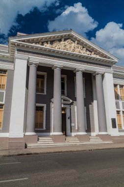 Görünüm Cienfuegos, Küba'da bina Colegio San Lorenzo.