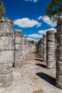 Arkeolojik sit Chichen Itza, Meksika bin sütunları Tapınağı