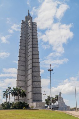 Havana, Küba - 21 Şubat 2016: Anıt, Jose Marti Havana, Küba