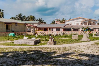 Küçük mezarlık köyde Caye Caulker, Belize