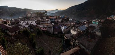 Panorama San Mateo Ixtatan Town, Guatemala