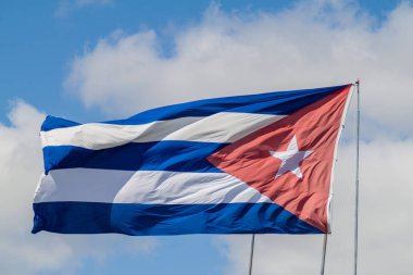 Che Guevara anıt Santa Clara, Küba, Küba bayrağı