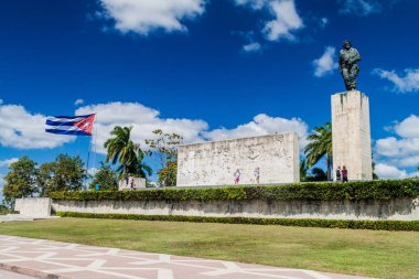 Santa Clara, Cuba - 13 Şubat 2016: Che Guevara anıt Santa Clara, Küba'da turist ziyaret