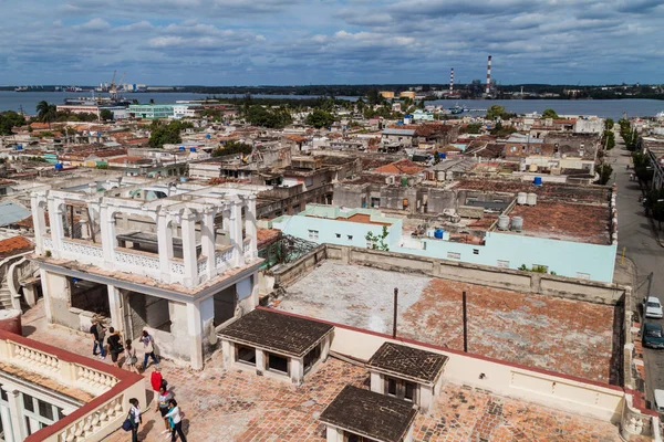 Cienfuegos, Cuba - 11 Şubat 2016: Cienfuegos, Cuba, havadan görünümü.