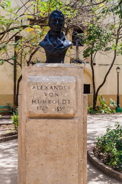Havana Cuba Feb 2016 Monument Alexander Von Humboldt Old Havana — Stock Photo, Image