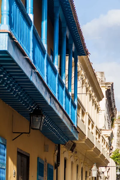 Ayrıntı Havana Vieja Eski Bir Sömürge Binaları — Stok fotoğraf