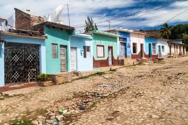 Vista Una Calle Empedrada Trinidad Cuba — Foto de Stock