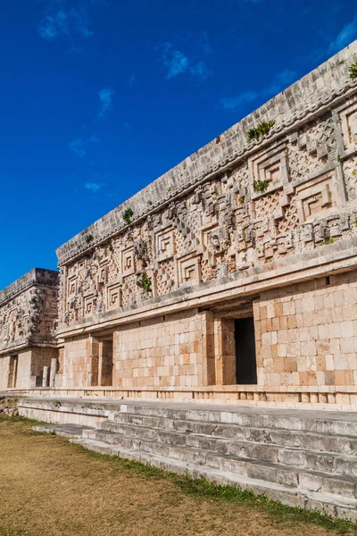 Edificio Del Palacio Del Gobernador Las Ruinas Antigua Ciudad Maya —  Fotos de Stock