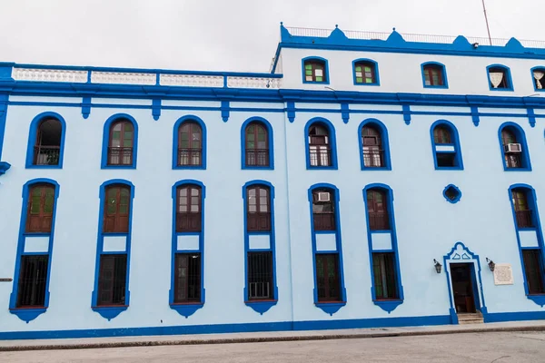 Blue Old Building Center Bayamo Cuba — Stock Photo, Image