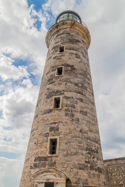 Leuchtturm Auf Der Burg Morro Havanna Kuba — Stockfoto