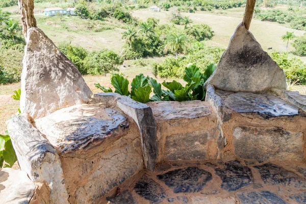 Sillas Piedra Mirador Valle Guasasa Cerca Vinales Cuba — Foto de Stock