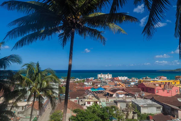Letecký Pohled Města Baracoa Kuba — Stock fotografie