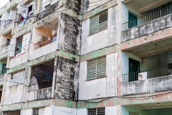 Blok Lejligheder Havana Cuba - Stock-foto