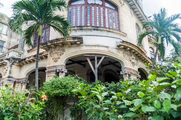 Edificio Dilipitado Barrio Vedado Habana Cuba — Foto de Stock