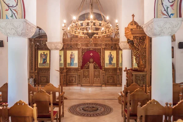 Habana Cuba Febrero 2016 Interior Iglesia Griega Ortodoxa San Nicolás — Foto de Stock
