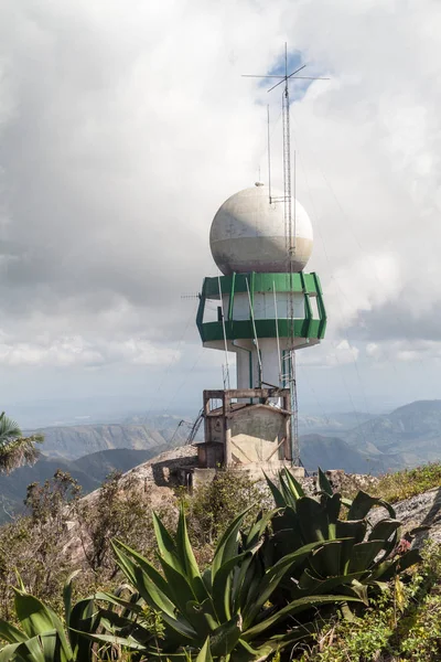 Gran Piedra Mountain Küba Meteorolojik Radar — Stok fotoğraf