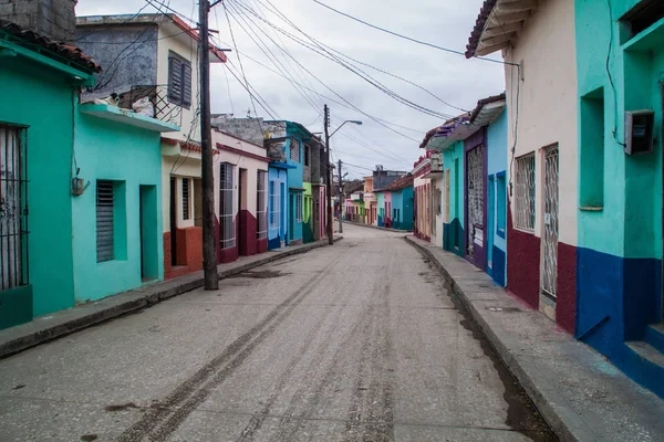 Úzká Ulice Sancti Spiritus Kuba — Stock fotografie