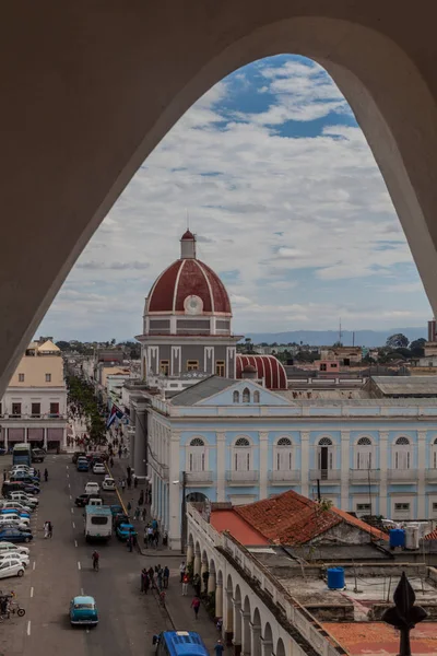 Cienfuegos Cuba Fevereiro 2016 Palácio Gobierno Palácio Governo Praça Parque — Fotografia de Stock