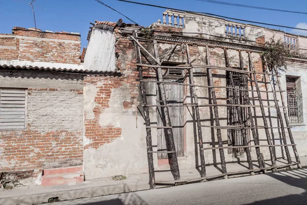 Immeuble Dilipsé Dans Centre Camaguey Cuba — Photo