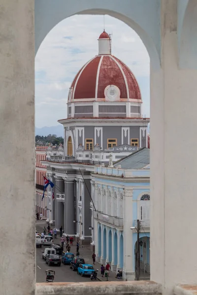 Cienfuegos Cuba Fevereiro 2016 Palácio Gobierno Palácio Governo Praça Parque — Fotografia de Stock
