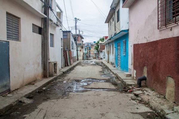 Calle Estrecha Sancti Spiritus Cuba — Foto de Stock