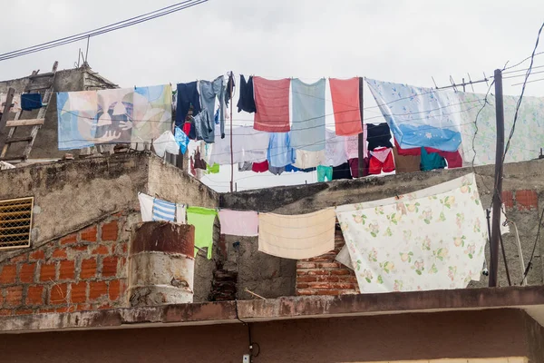 Lavandería Colgada Una Casa Bayamo Cuba — Foto de Stock