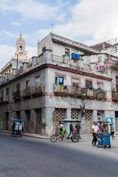 Habana Cuba Febrero 2016 Edificio Dilapidado Centro Habana — Foto de Stock