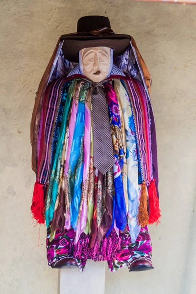 Santiago Atitlan Gwatemala Marca 2016 Maximon Święte Idol Majów Położony — Zdjęcie stockowe