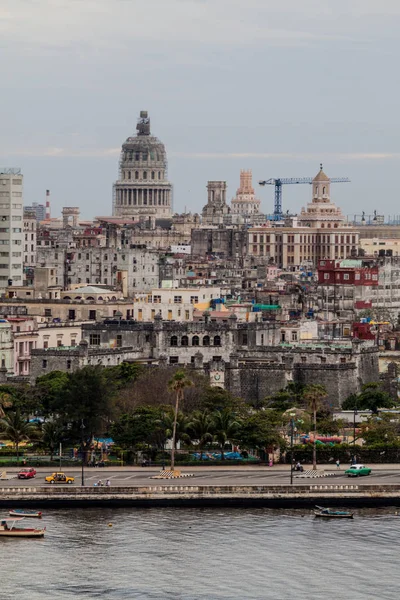 Havana ile ulusal Capitol, Küba'nın manzarası