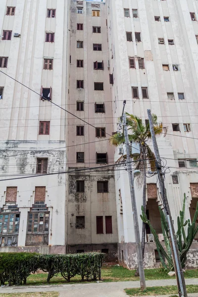 Habana Cuba Febrero 2016 Edificio José Serrano Barrio Del Vedado — Foto de Stock