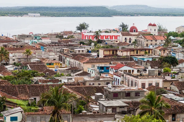 Widok Lotu Ptaka Miasta Gibara Kuba — Zdjęcie stockowe