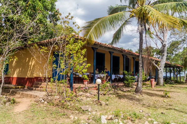 Guachinango Cuba Feb 2016 Los Turistas Comen Una Antigua Hacienda — Foto de Stock