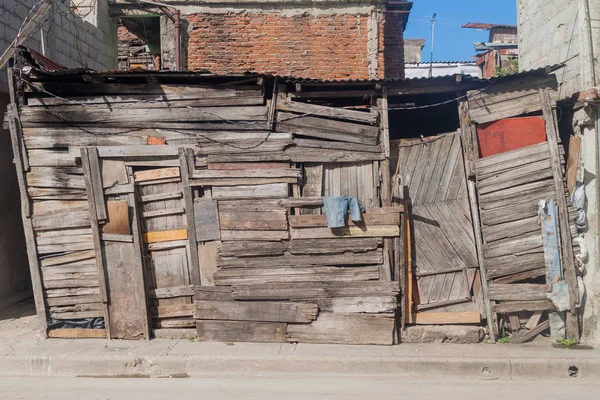 Casa Legno Rovinata Guantanamo Cuba — Foto Stock