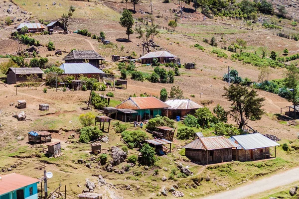Malá Vesnice Horách Severní Guatemala — Stock fotografie
