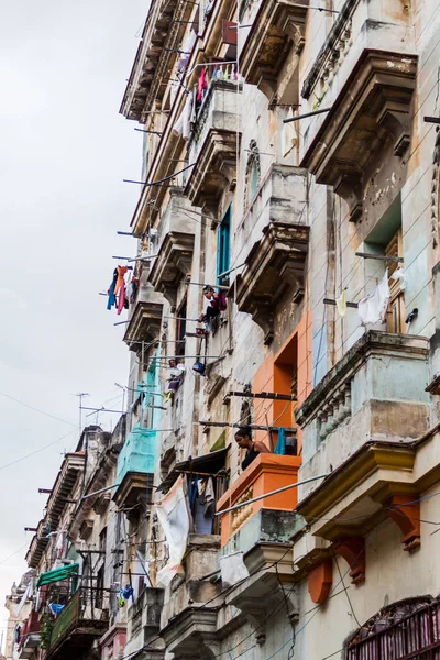 Habana Cuba Febrero 2016 Vista Edificios Antiguos Habana Vieja — Foto de Stock