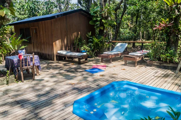 Görünümü bir jungle Lodge, Guatemala