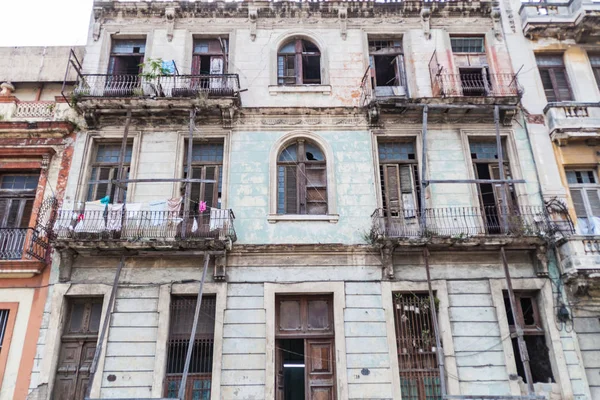 Edificio Habana Vieja Cuba — Foto de Stock