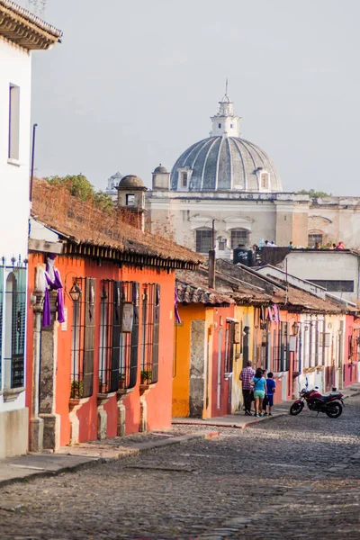 Antigua Guatemala März 2016 Bunte Kolonialhäuser Antigua Guatemala — Stockfoto