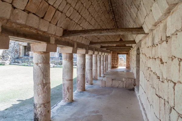 Columnas Cuadrángulo Monjas Cuadrangulo Las Monjas Edificio Complejo Las Ruinas — Foto de Stock