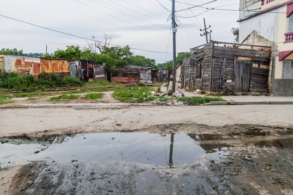 Neihgborhood Empobrecido Matanzas Cuba — Fotografia de Stock