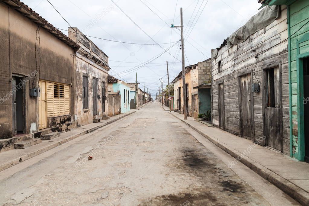 Street in Gibara village, Cuba