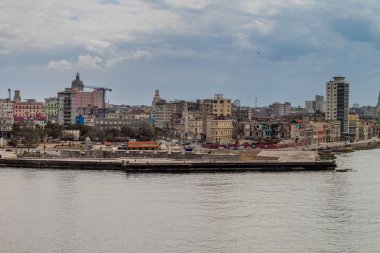 Arka plan üzerinde Eski Havana, Küba'nın manzarası