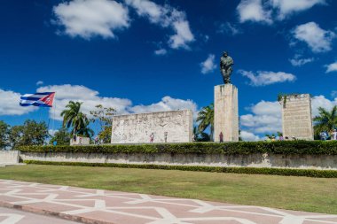 Santa Clara, Cuba - 13 Şubat 2016: Che Guevara anıt Santa Clara, Küba'da turist ziyaret