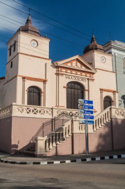 SANTIAGO DE CUBA,  CUBA - JAN 31, 2016: Nuestra Senora de los Dolores church in Santiago de Cuba, Cuba