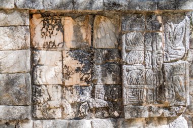 Arkeolojik sit Chichen Itza, Meksika Kalesi'nde detay
