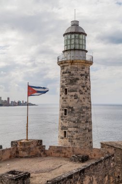 Morro kalesi Havana, Küba'da deniz feneri
