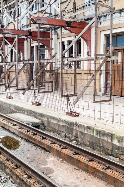 Dilipitated Budova Železniční Stanice Camaguey Kuba — Stock fotografie