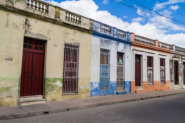 Casas Coloridas Centro Camaguey Cuba — Fotografia de Stock