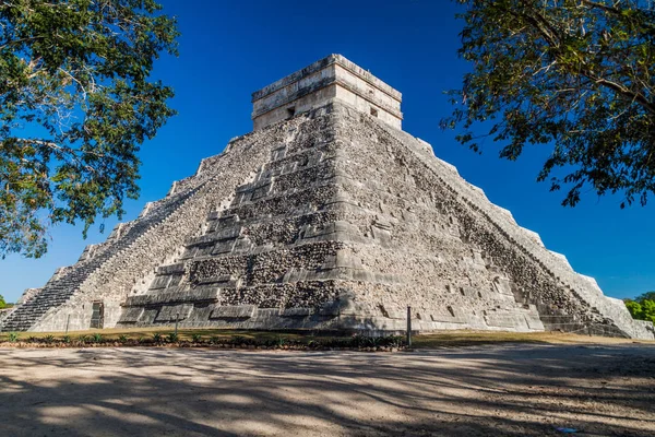 Piramide Kukulkan Nell Antica Città Maya Chichen Itza Messico — Foto Stock