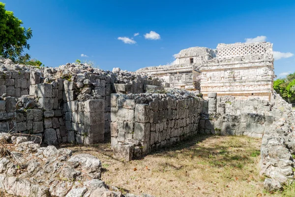 Edificio Chiamato Monastero Edificio Las Monjas Nell Antica Città Maya — Foto Stock